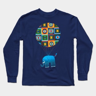 Where the blue elephants fly Long Sleeve T-Shirt